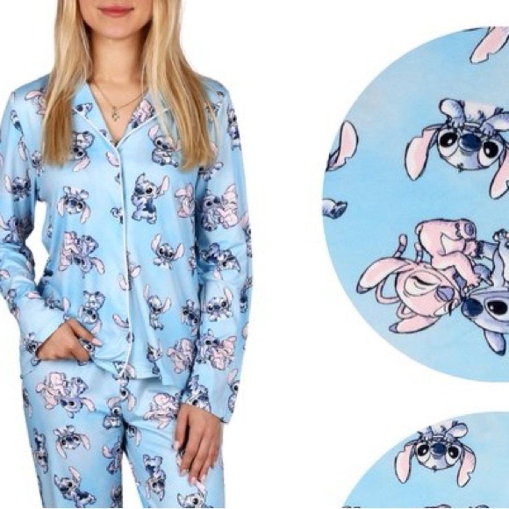 ❤️ 🆕 DISNEY Stitch Girls Pajama Top Size 14